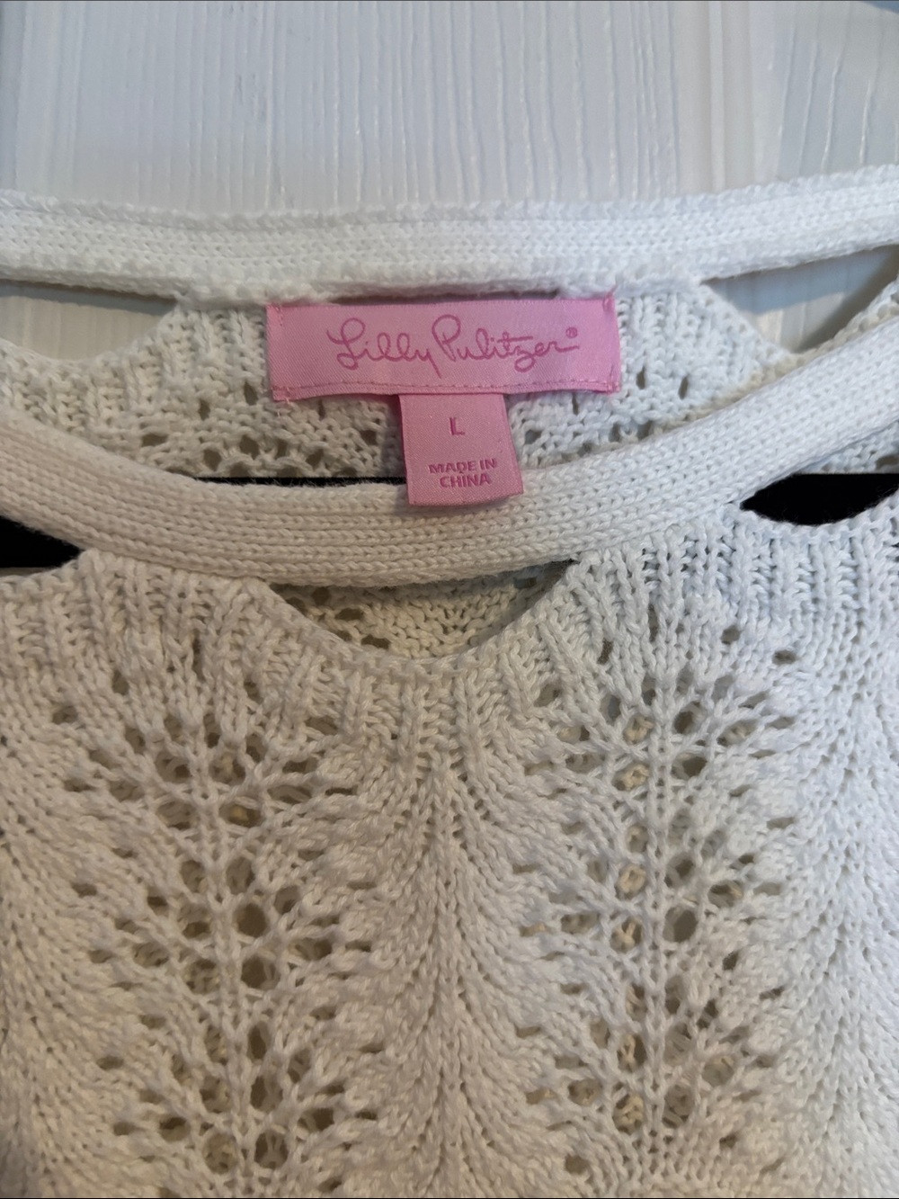 Lilly Pulitzer White Crochet Tassel Tank Top - Picture 3 of 6